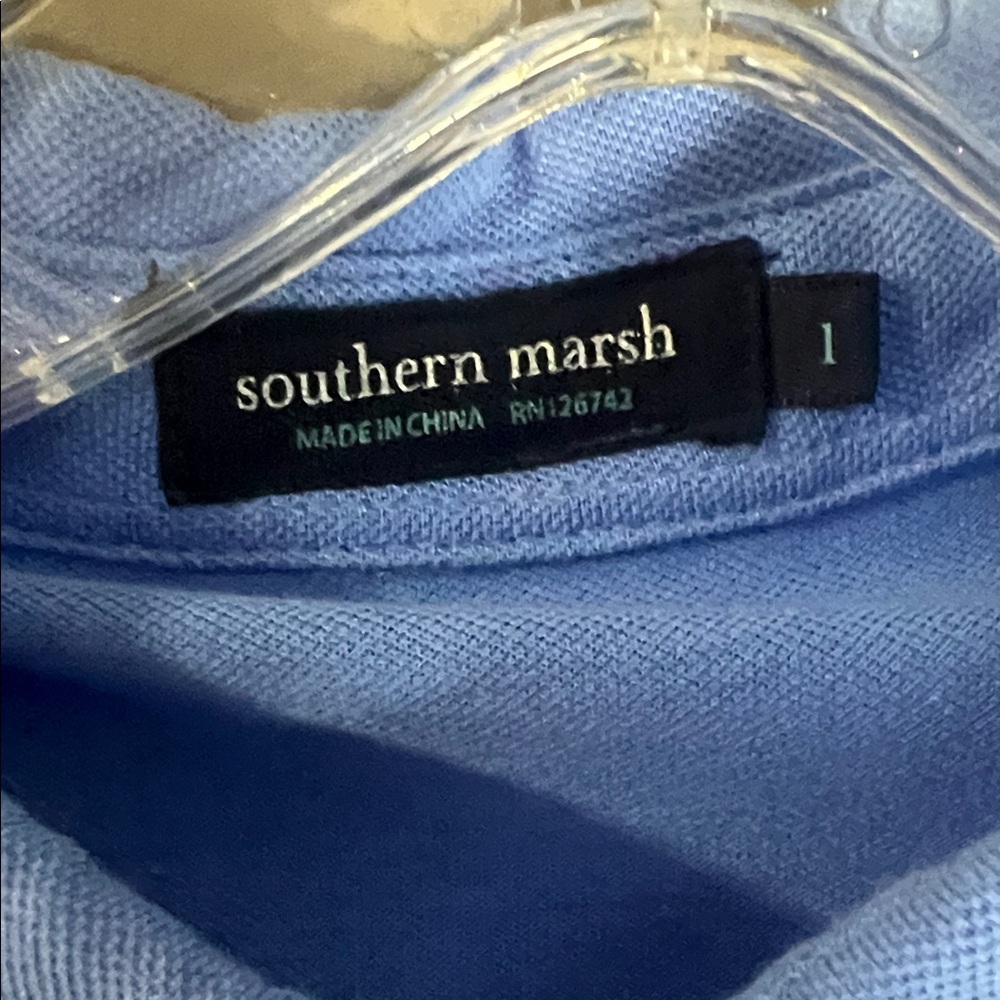 Southern Marsh Sky Blue Polo Shirt - Picture 2 of 5